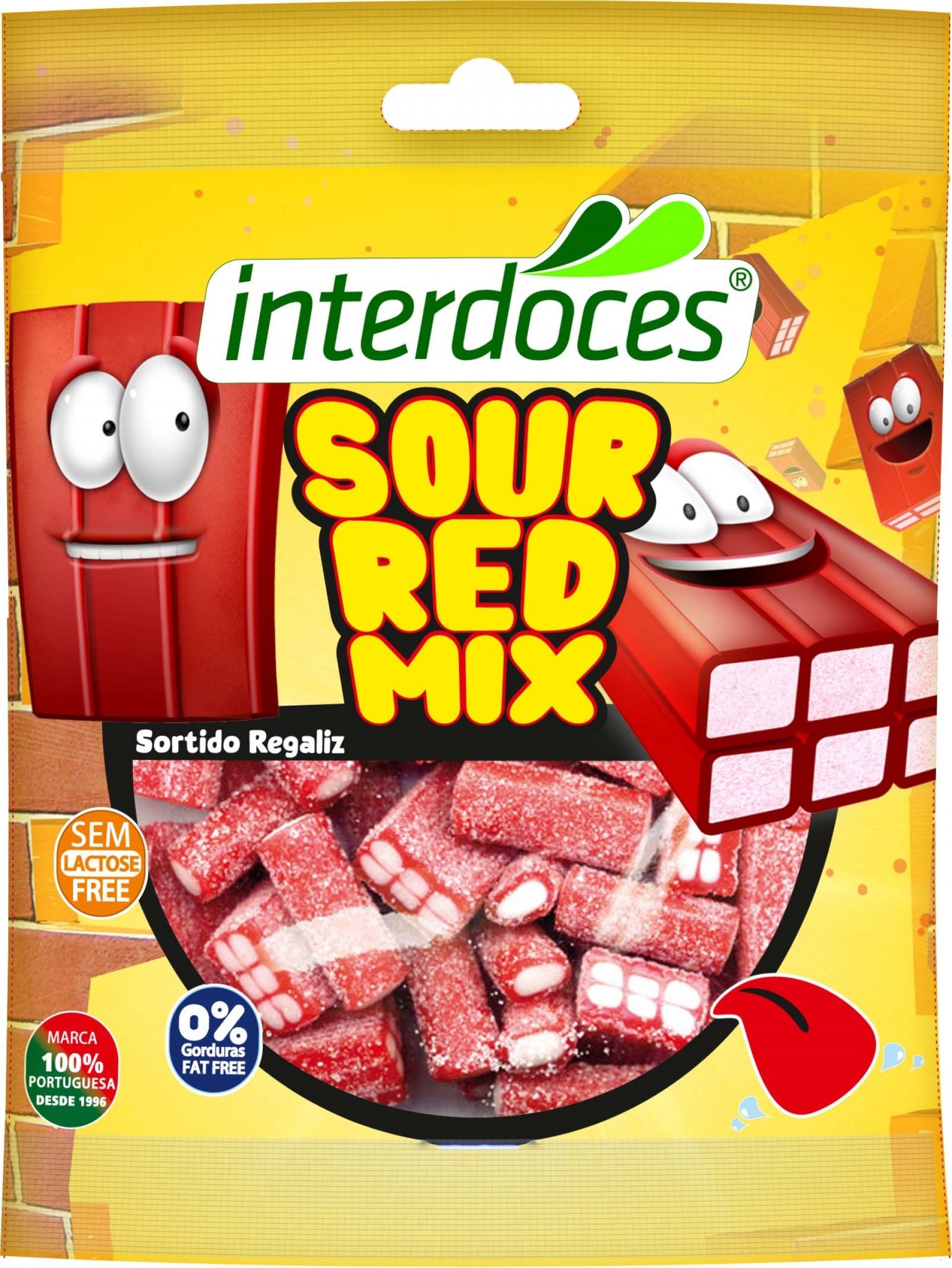 Gomas guloseimas interdoces 90gr tijolos