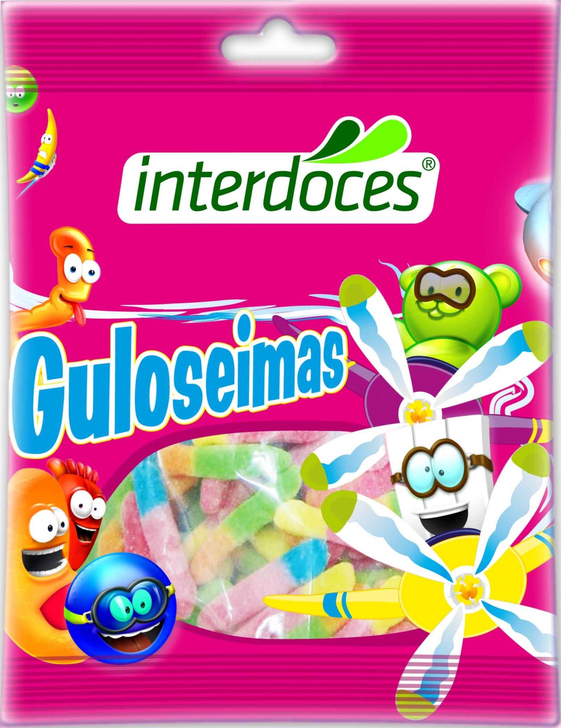 Gomas guloseimas interdoces 90gr minhocas acidas