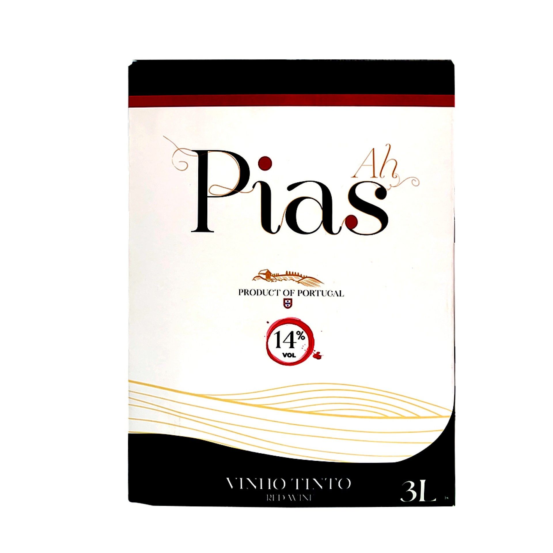 Vinho tinto ah pias bib 3l