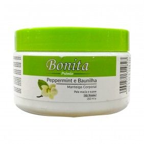 Creme corporal bonita 250ml peppermint & vanilla