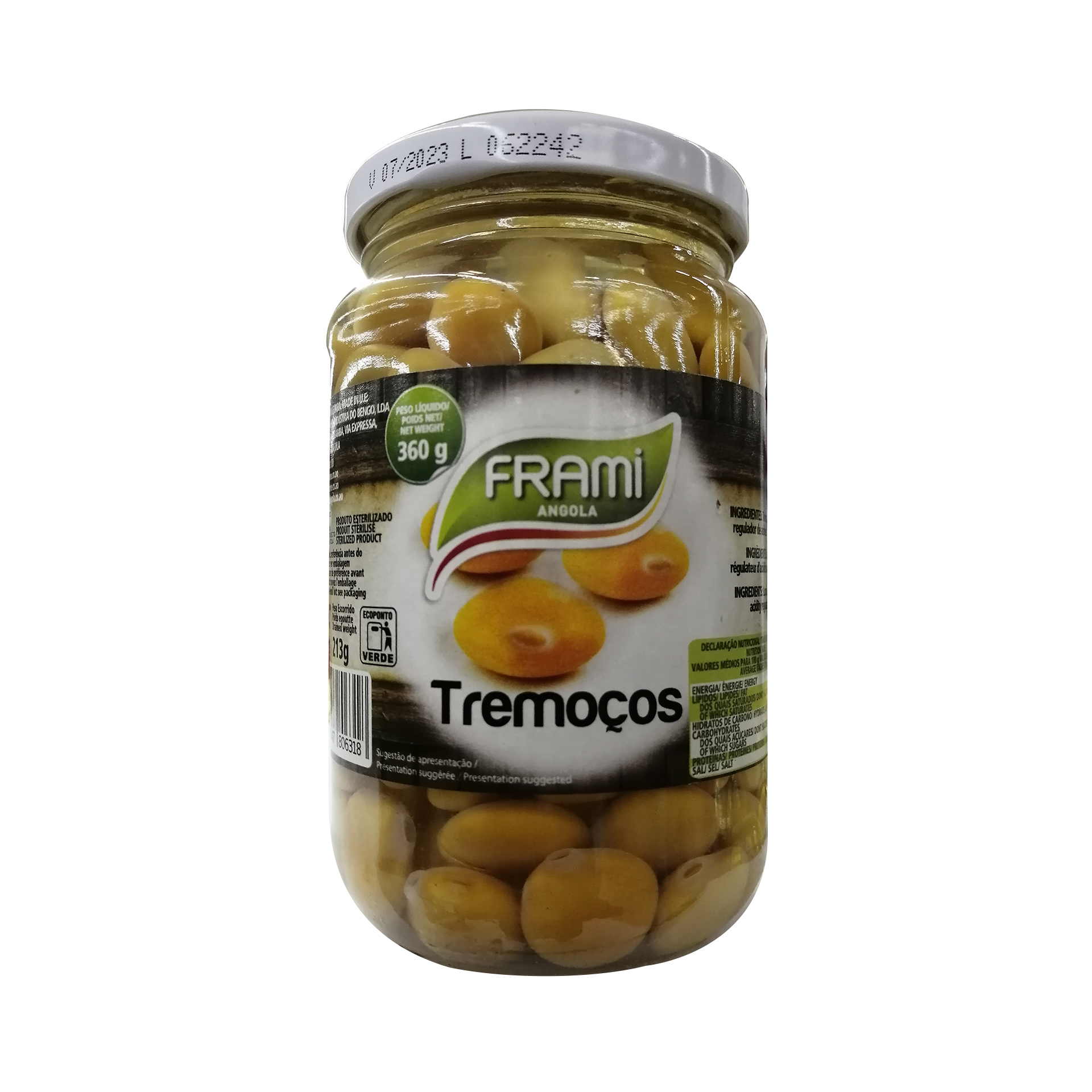 Tremoços frami frasco 360gr