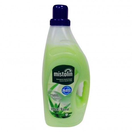 Deterg. roupa liquido mistolin 3l aloe vera