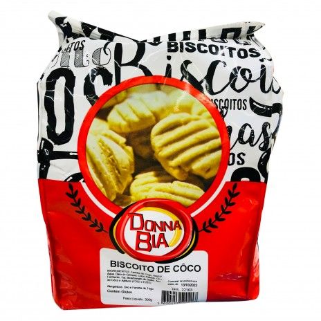 Biscoito donna bia 300gr coco