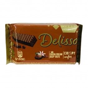 Bolacha wafer delisso 42gr cocoa/cocoa cream
