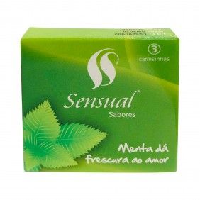 Preservativos sensual 3un menta