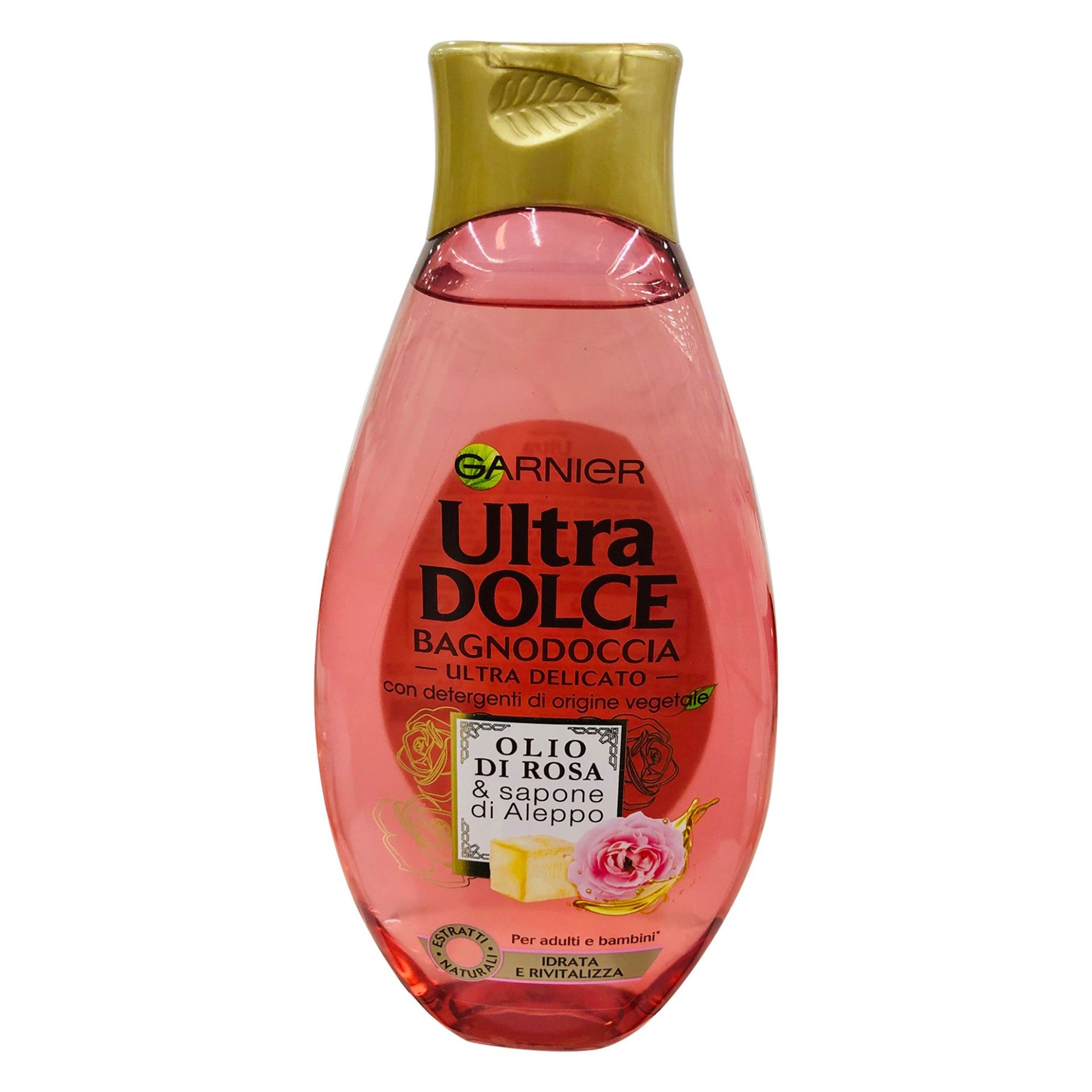 Gel banho garnier ultra suave 500ml sabao alepo/oleo rosa