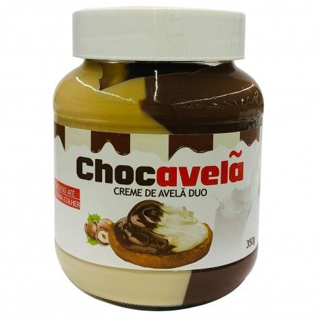 Creme barrar chocavela 350gr chocolate duo/avela