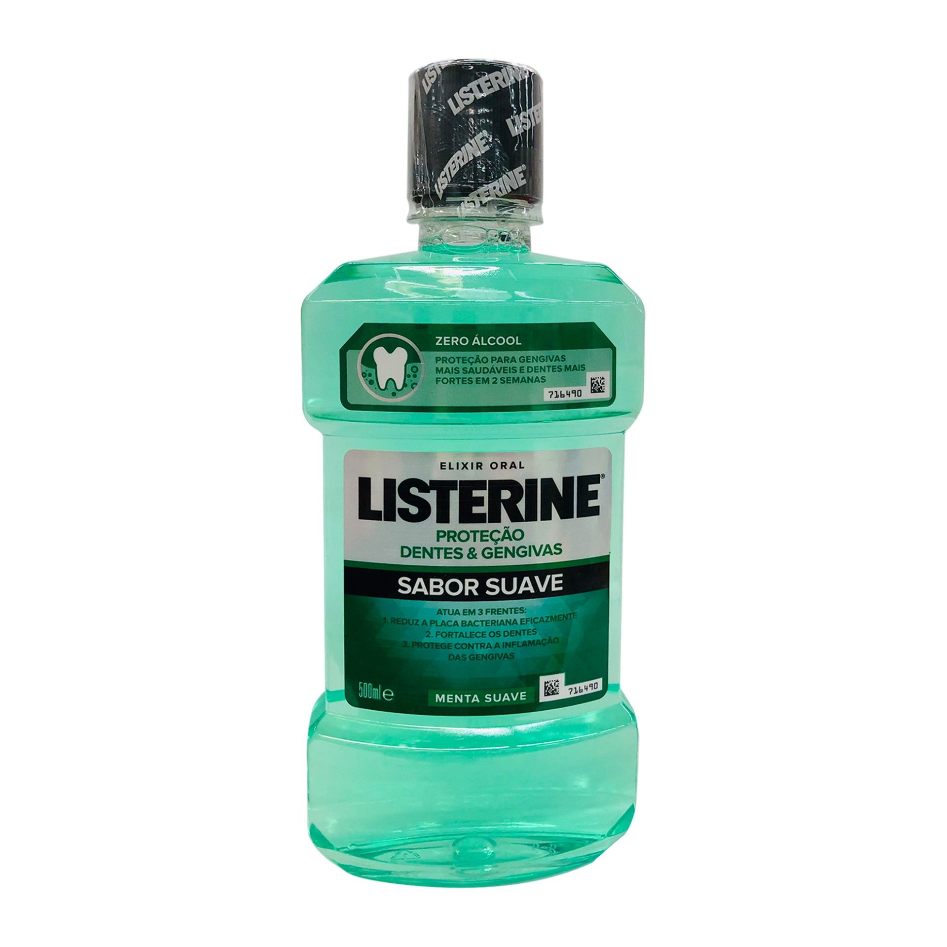 Elixir listerine dentes gengivas suave 500ml