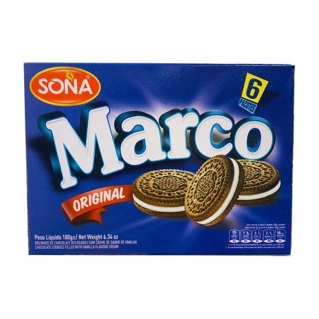Bolacha c/creme sona marco 180gr original