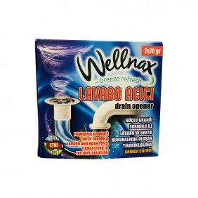 Desentupidor canos po wellnax 2x70gr