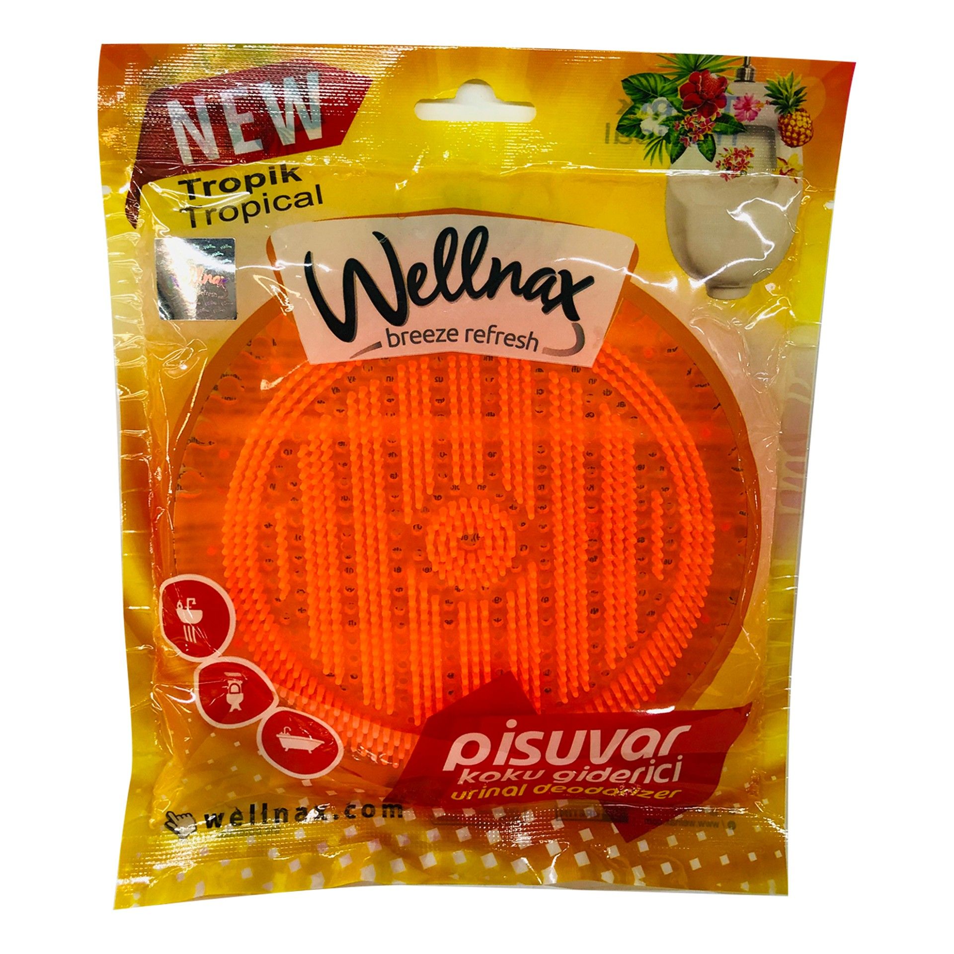 Bloco p/urinol wellnax 50gr tropical